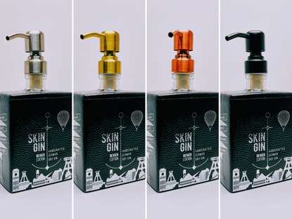 Gin-Seifenspender "SkinGin Splash" | Upcycling Pumpspender aus Skin Gin Flasche | Nachfüllbar | Deko Bad München Geschenk | 500ml