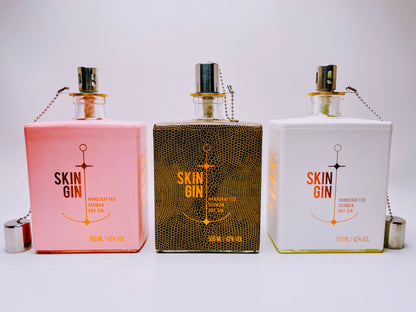 Gin Öllampe “Skin“ | Handgemachte Öllampe aus Skin Gin Flaschen | Upcycling | Handgefertigt | Individuell | Geschenk | Deko | H:20cm, 0,5l