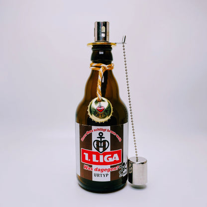 Astra Oil Lamp 'Hamburg Night Light' from Astra Beer Bottles | Handcrafted Upcycling Garden Torch | Gift for Hamburg & St. Pauli Fans