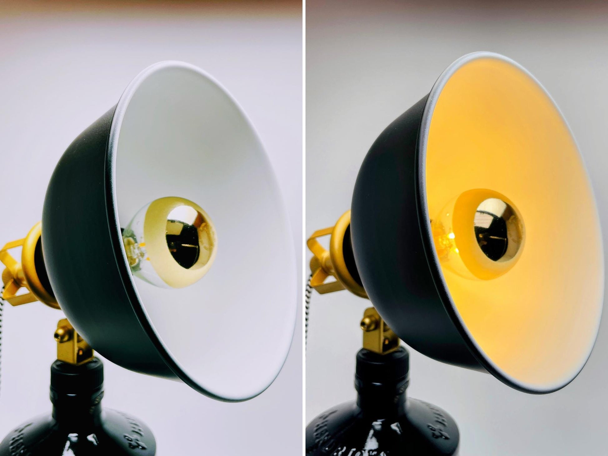 Retro-Lampe aus Astra-Bier-Flasche - Handgemacht - Upcycling - Mit Smart-LED