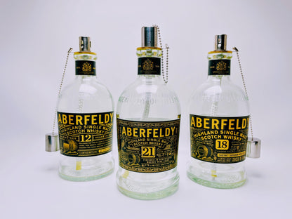 Whisky oil lamp "Aberfeldy" | Handmade oil lamp from Aberfeldy whiskey bottle | Upcycling decoration | Individual gift