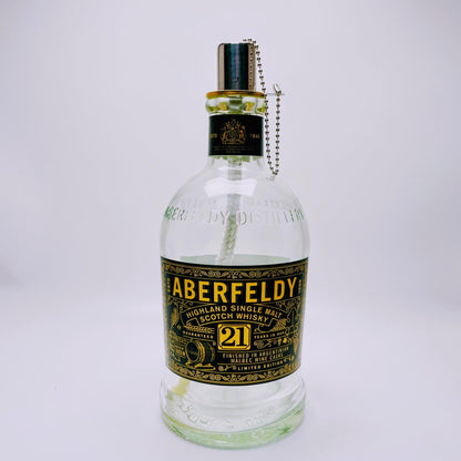 Whisky oil lamp "Aberfeldy" | Handmade oil lamp from Aberfeldy whiskey bottle | Upcycling decoration | Individual gift