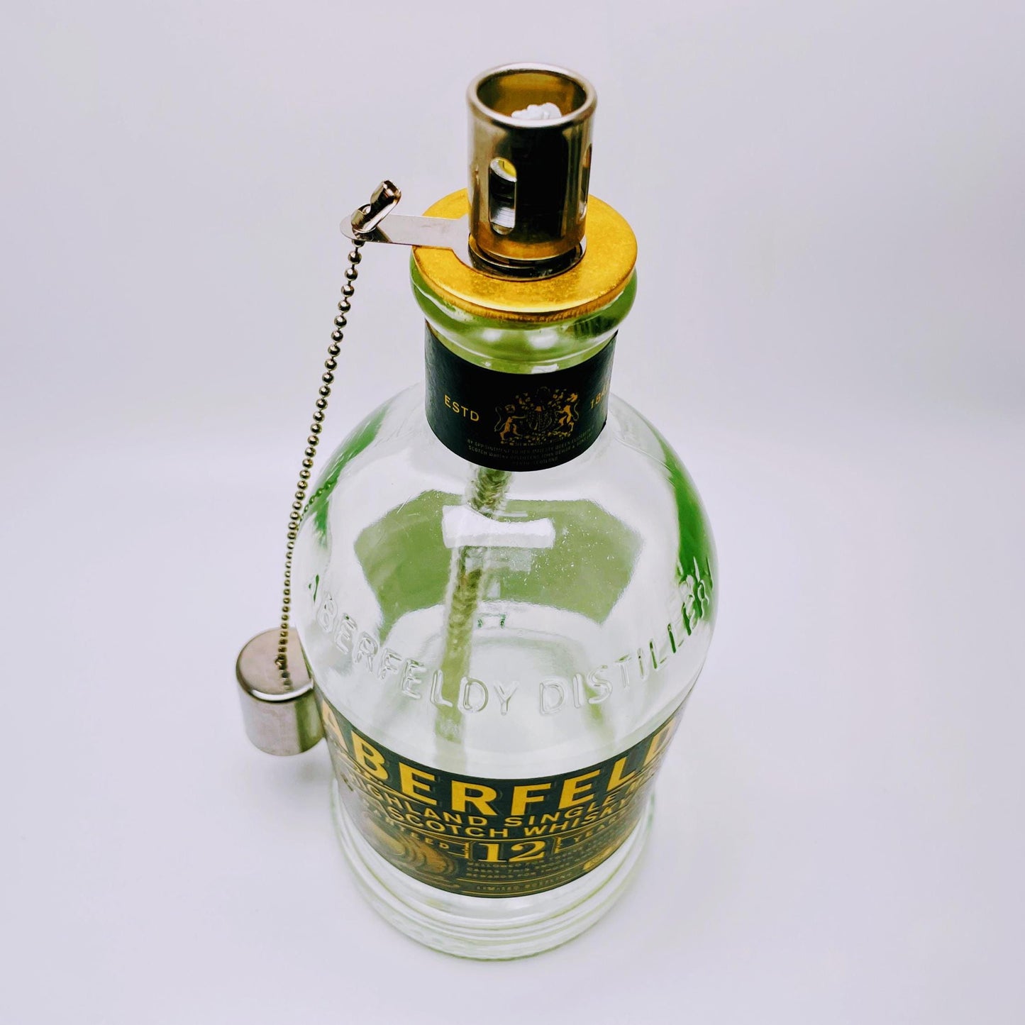 Whisky oil lamp "Aberfeldy" | Handmade oil lamp from Aberfeldy whiskey bottle | Upcycling decoration | Individual gift