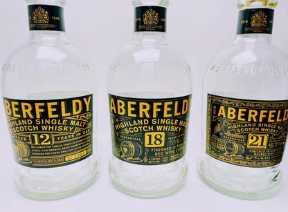 Aberfeldy Whisky Lamp | Handmade upcycling table lamp from Aberfeldy Whiskey | Unique gift idea | Decorative light | Scotland