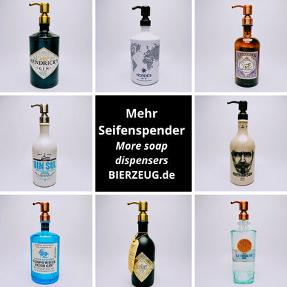 Skin-Gin-Seifenspender - Spender aus Skin Gin-Flaschen für Seife oder Lotion - Upcycling Geschenk - Tea Kiss Hamburg München