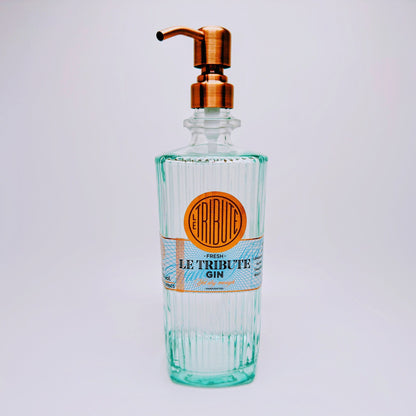 Gin-Seifenspender "Le Tribute" | Upcycling Pumpspender aus Le Tribute Gin Flasche | Nachfüllbar mit Seife | Bad Deko | Geschenk Spanien