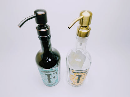 Gin-Seifenspender "Ferdinand" | Upcycling Pumpspender aus Ferdinands Gin Flasche | Nachfüllbar mit Seife | Bad Deko | Geschenk Mosel